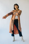 The Varla Patterned Coat in Deep Coral