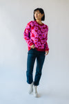 The Hickman Floral Patterned Sweater in Red