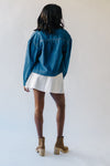 The Mathie Stitch Detail Jacket in Denim Blue