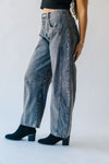 The Hagans Mid Rise Barrel Jean in Rustic Denim