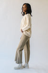 The Kimery Abstract Patterned Sweater in Cream