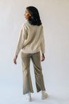 The Kimery Abstract Patterned Sweater in Cream