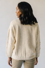 The Kimery Abstract Patterned Sweater in Cream