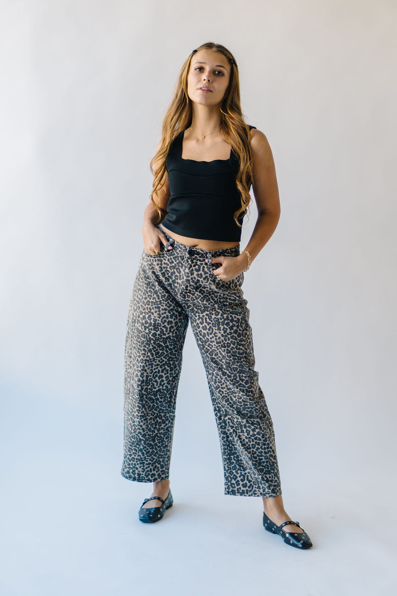 The Javan Barrel Pant in Leopard