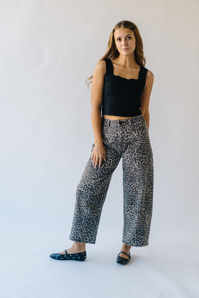 The Javan Barrel Pant in Leopard