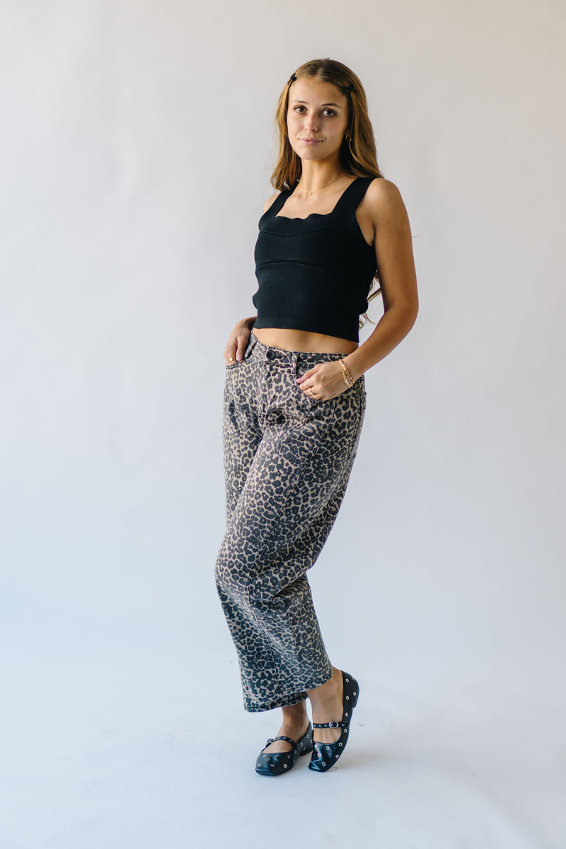 The Javan Barrel Pant in Leopard