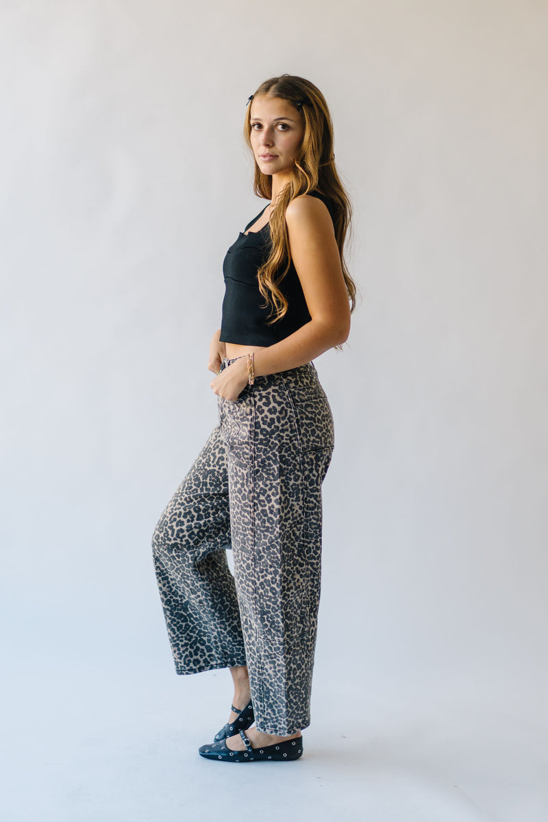 The Javan Barrel Pant in Leopard