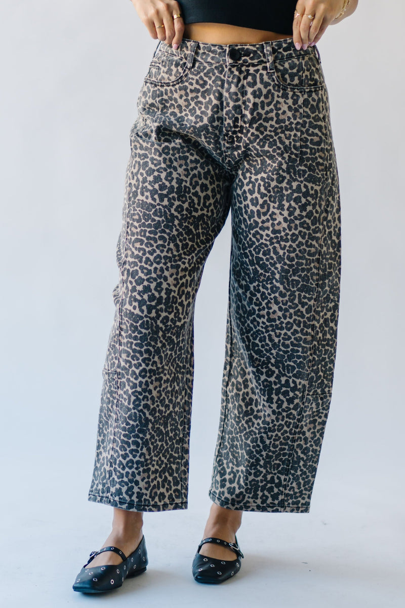 The Javan Barrel Pant in Leopard