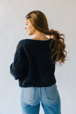 The Bedoya Sunflower Cardigan in Black