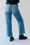 The Obiri High Rise Slim Wide Leg Jean in Medium Blue