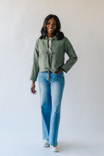 The Bruenger Diamond Quilted Jacket in Green