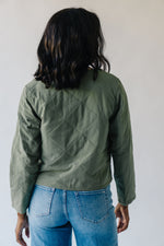 The Bruenger Diamond Quilted Jacket in Green