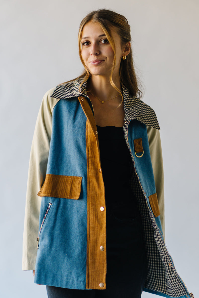 The Hillsboro Barn Jacket in Chambray Multi