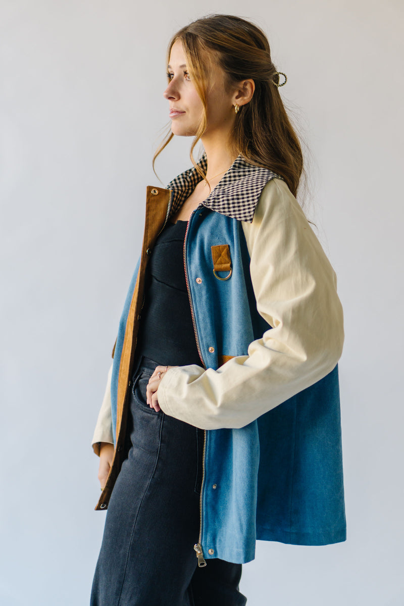 The Hillsboro Barn Jacket in Chambray Multi