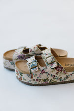 The Wannabe Platform Sandal in Sand Floral