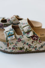 The Wannabe Platform Sandal in Sand Floral