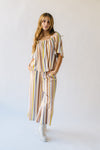 The Landa Striped Blouse in Multi