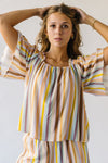 The Landa Striped Blouse in Multi