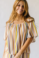 The Landa Striped Blouse in Multi