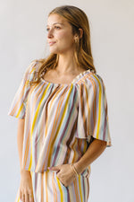 The Landa Striped Blouse in Multi