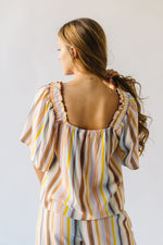 The Landa Striped Blouse in Multi