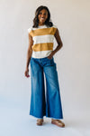 The Harbert High Rise Super Wide Leg Jean in Dark Blue