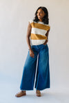 The Harbert High Rise Super Wide Leg Jean in Dark Blue