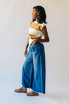 The Harbert High Rise Super Wide Leg Jean in Dark Blue