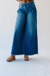 The Harbert High Rise Super Wide Leg Jean in Dark Blue