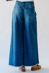 The Harbert High Rise Super Wide Leg Jean in Dark Blue