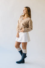 The Pauline Pocket Detail Sweater in Light Camel