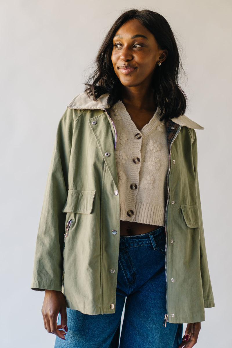 The Hillsboro Barn Jacket in Light Olive