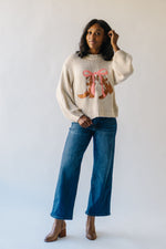 The Rivas Cowboy Boots Sweater in Cream