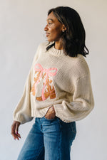 The Rivas Cowboy Boots Sweater in Cream