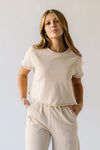 The Reidel Tee + Wide Leg Pant Set in Natural