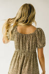 The Amherst Tiered Midi Dress in Brown