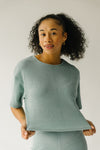 The Kelce Ribbed Blouse in Sage