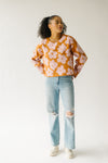The Edmiston Jacquard Sweater in Camel + Blush