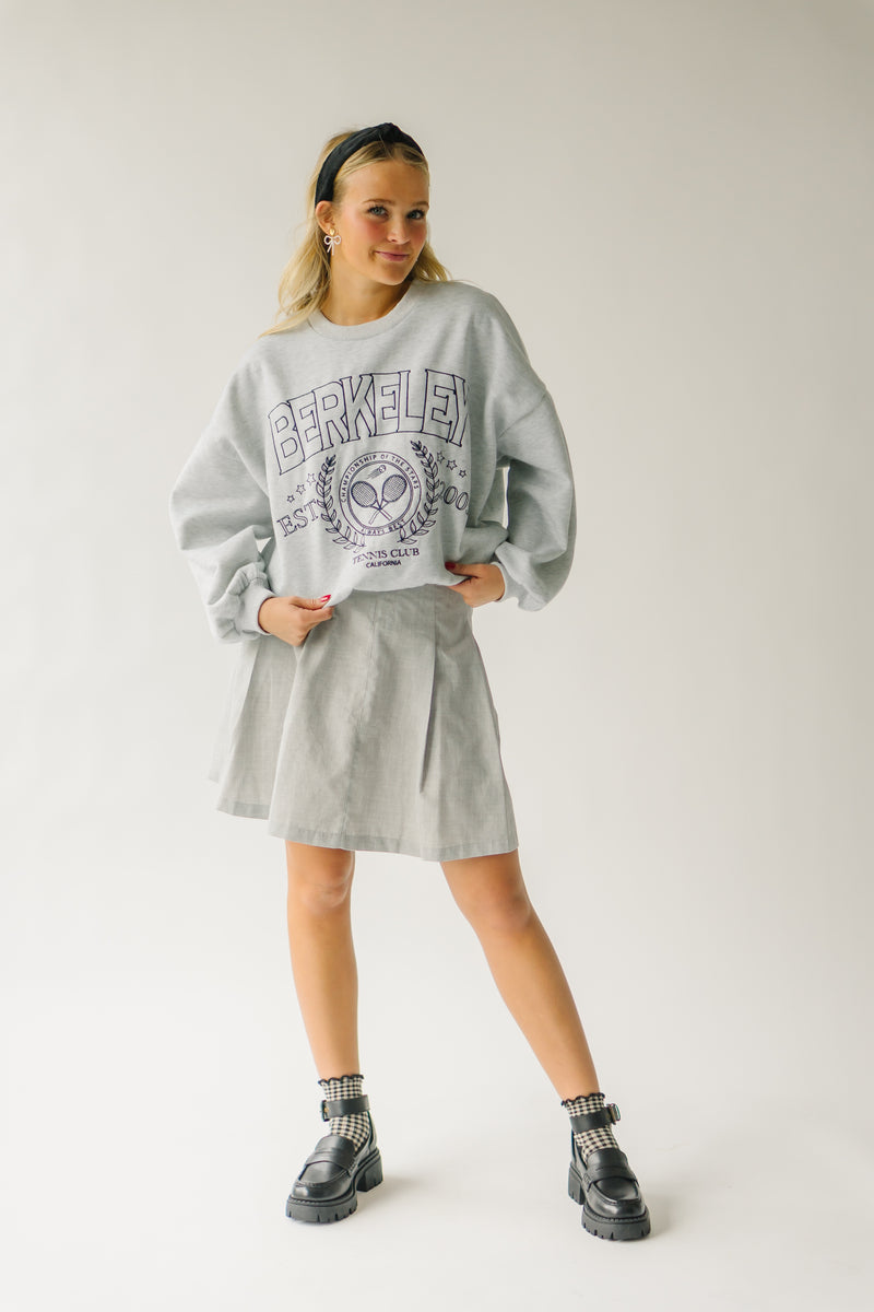 The Berkeley Graphic Sweatshirt in Heather Grey – Piper & Scoot