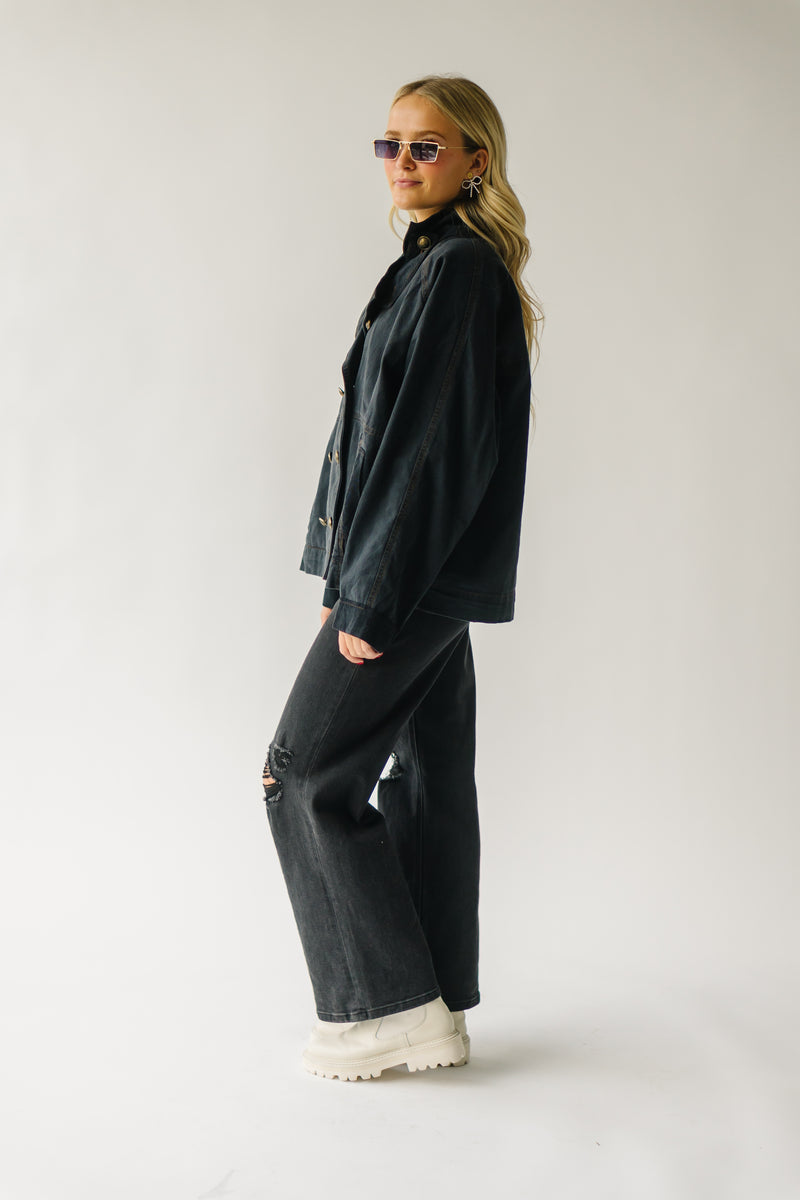 Free People: Viva Surplus Jacket in Black