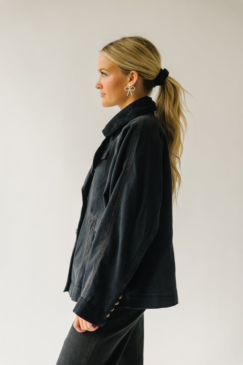 Free People: Viva Surplus Jacket in Black