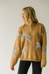 The Kitzman Leopard Detail Sweater in Tan