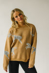 The Kitzman Leopard Detail Sweater in Tan