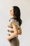 The Beaverton Striped Blouse in Mocha