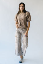 The Glenwater Knit Sweater in Taupe