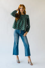 The Vedana Embroidered Blouse in Green