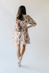 The Zaya Floral Collared Dress in Mauve