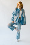 Free People: We The Free Mountain Roads Shirt in Mixed Denim