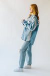 Free People: We The Free Mountain Roads Shirt in Mixed Denim