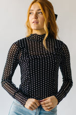 Free People: Charlie Printed Mesh Top in Luna Dot